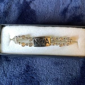 New Montana Silversmith Limited Edition NRA bracelet silver Swarovski